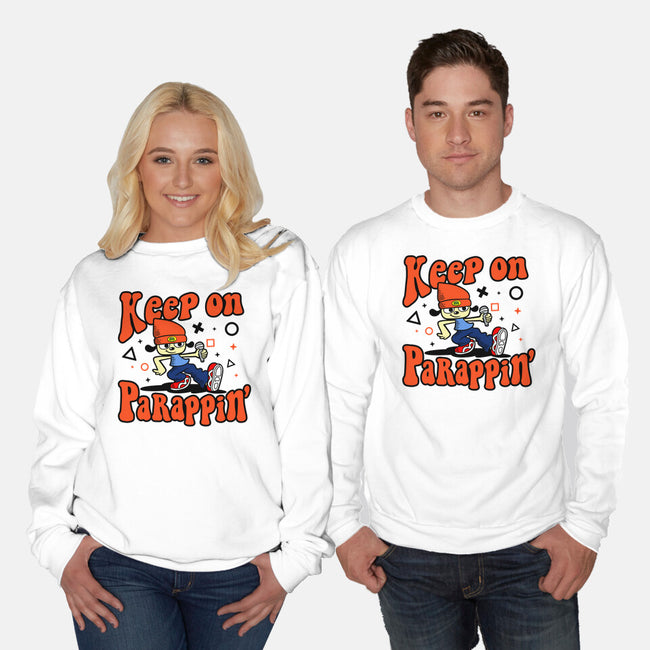 Keep On PaRappin-unisex crew neck sweatshirt-demonigote