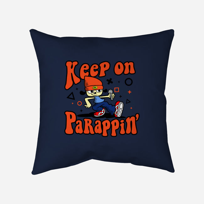 Keep On PaRappin-none removable cover w insert throw pillow-demonigote