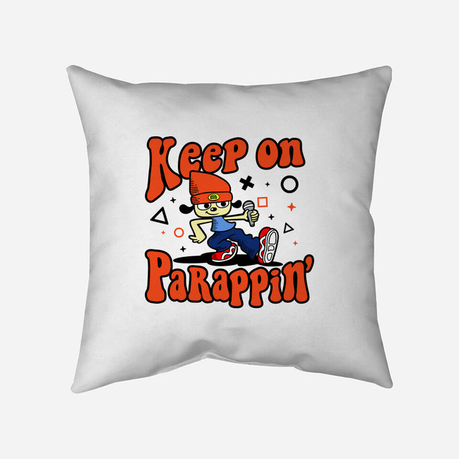 Keep On PaRappin-none removable cover w insert throw pillow-demonigote