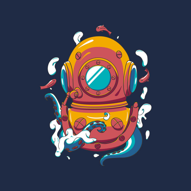 Diving Octopus-womens basic tee-Astoumix