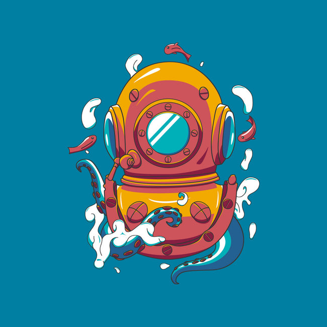 Diving Octopus-womens basic tee-Astoumix