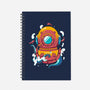 Diving Octopus-none dot grid notebook-Astoumix