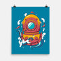 Diving Octopus-none matte poster-Astoumix