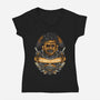 Texas Authentic Leathers-womens v-neck tee-glitchygorilla