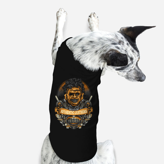 Texas Authentic Leathers-dog basic pet tank-glitchygorilla