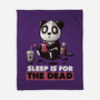 Sleep Is For The Dead-none fleece blanket-koalastudio