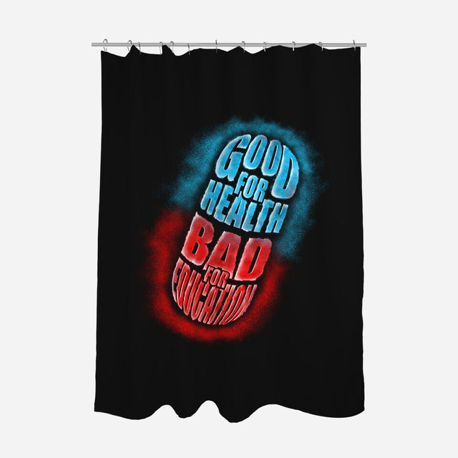 Good For Health Pill-none polyester shower curtain-Wookie Mike