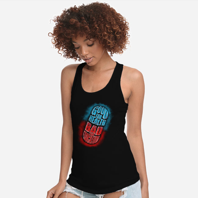 Good For Health Pill-womens racerback tank-Wookie Mike
