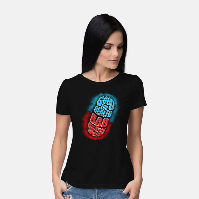 Good For Health Pill-womens basic tee-Wookie Mike