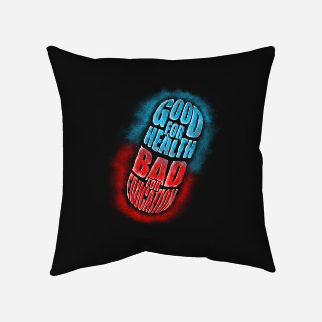 Good For Health Pill-none removable cover throw pillow-Wookie Mike