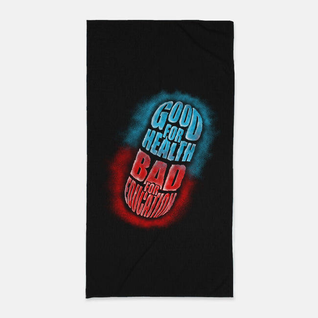 Good For Health Pill-none beach towel-Wookie Mike