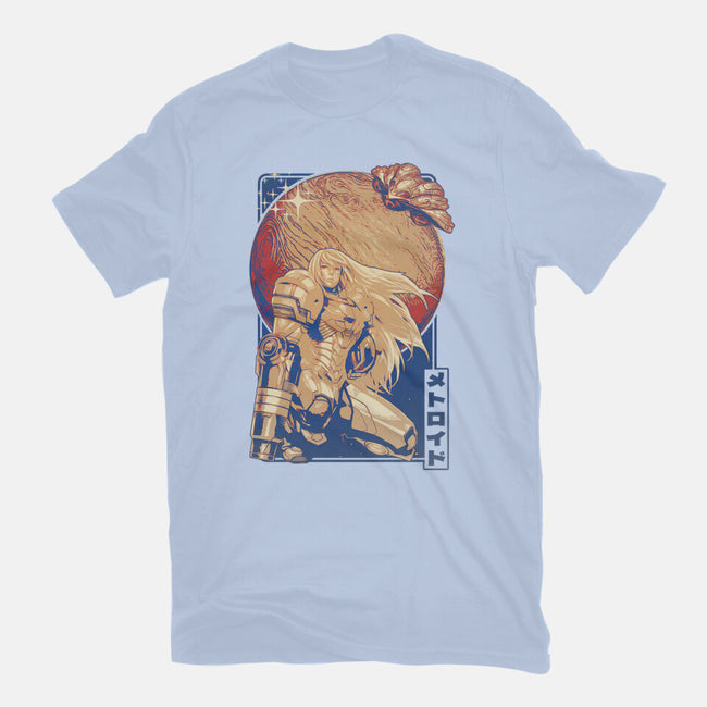 Interstellar Bounty Hunter-womens basic tee-Kakafuty