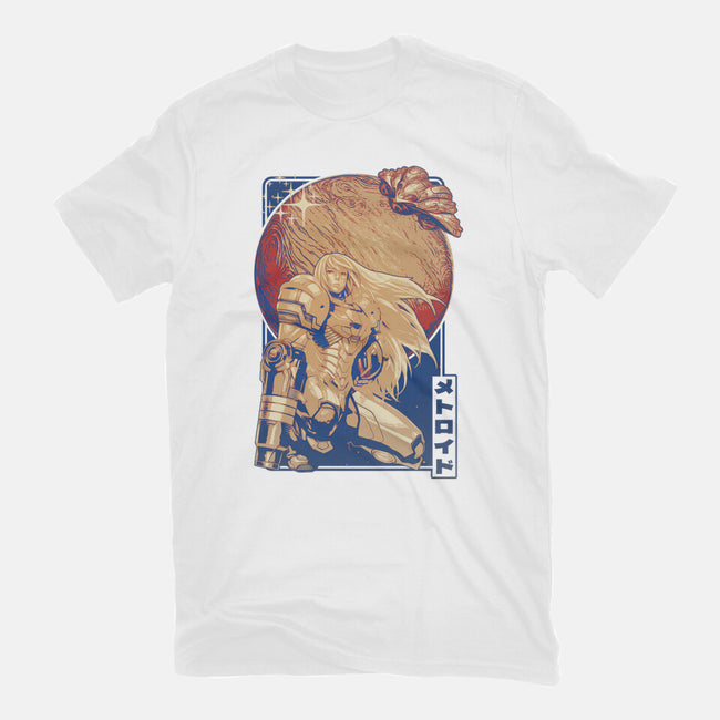 Interstellar Bounty Hunter-womens basic tee-Kakafuty