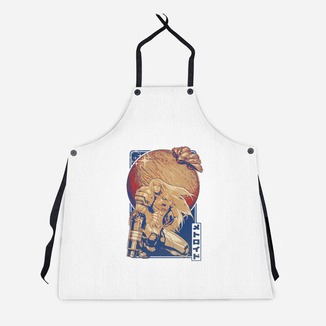 Interstellar Bounty Hunter-unisex kitchen apron-Kakafuty