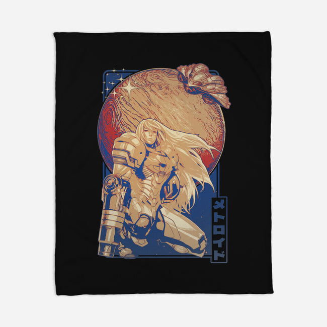 Interstellar Bounty Hunter-none fleece blanket-Kakafuty