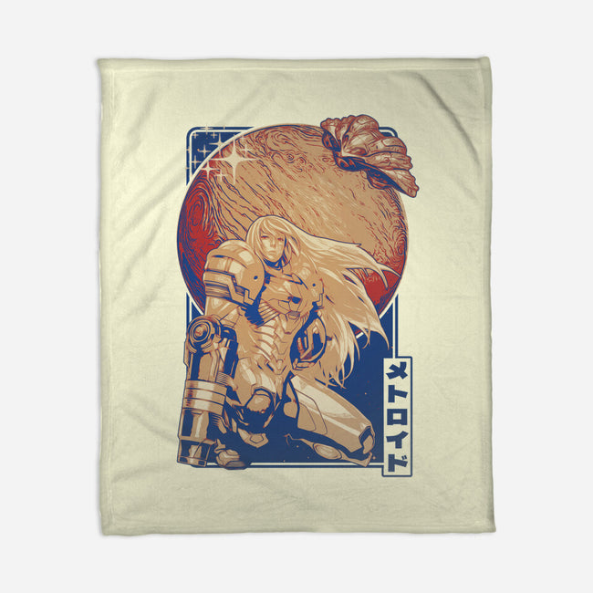 Interstellar Bounty Hunter-none fleece blanket-Kakafuty