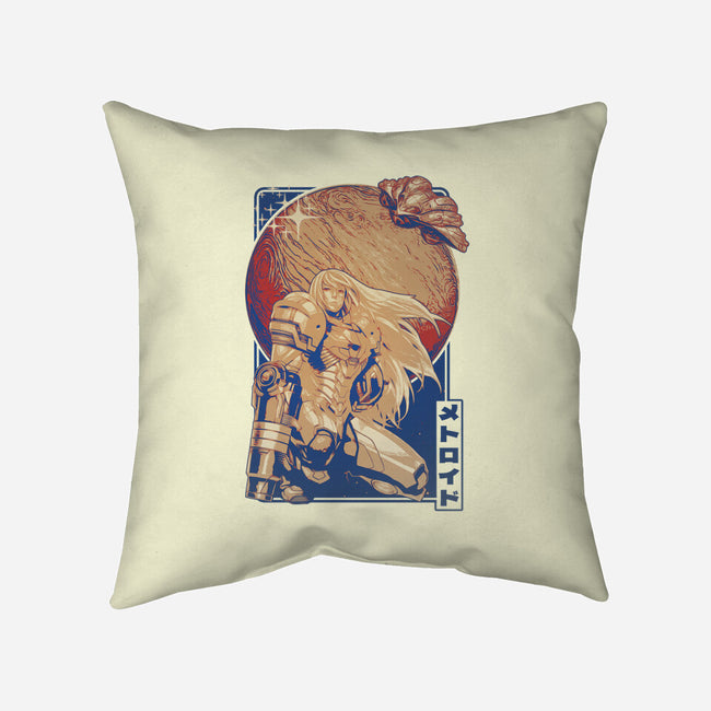 Interstellar Bounty Hunter-none non-removable cover w insert throw pillow-Kakafuty