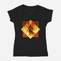 Winged Angel-womens v-neck tee-PencilMonkey