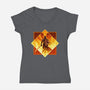 Winged Angel-womens v-neck tee-PencilMonkey