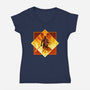 Winged Angel-womens v-neck tee-PencilMonkey