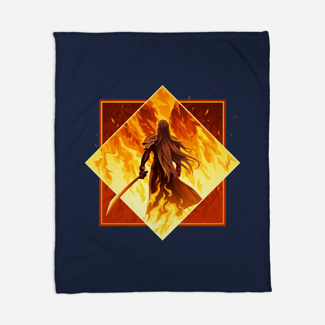 Winged Angel-none fleece blanket-PencilMonkey