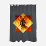 Winged Angel-none polyester shower curtain-PencilMonkey