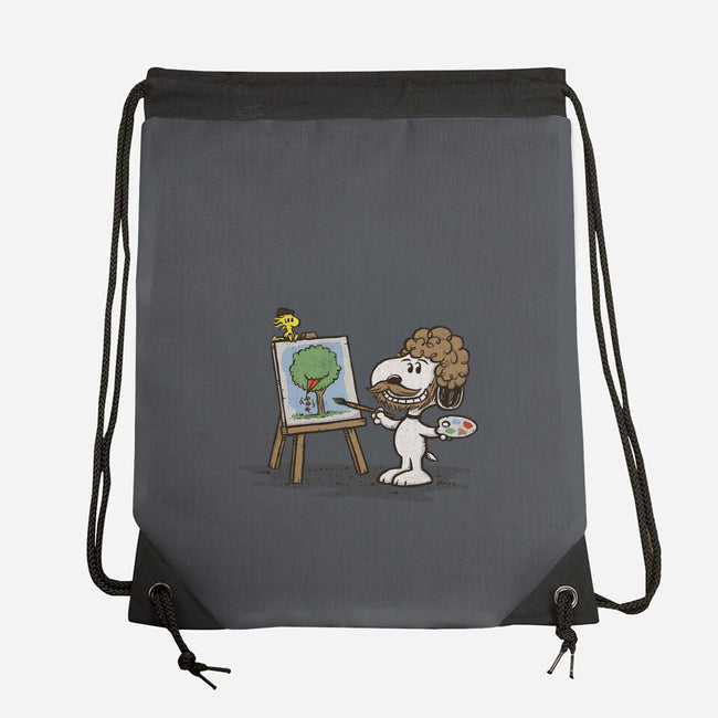 Dog Ross-none drawstring bag-kg07