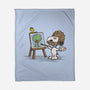 Dog Ross-none fleece blanket-kg07