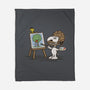 Dog Ross-none fleece blanket-kg07