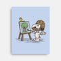 Dog Ross-none stretched canvas-kg07