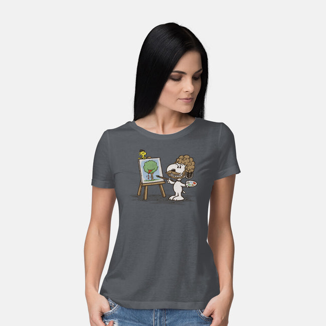 Dog Ross-womens basic tee-kg07