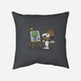 Dog Ross-none removable cover throw pillow-kg07