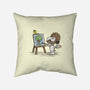 Dog Ross-none removable cover throw pillow-kg07