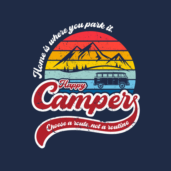 Happy Camper-none removable cover w insert throw pillow-DrMonekers
