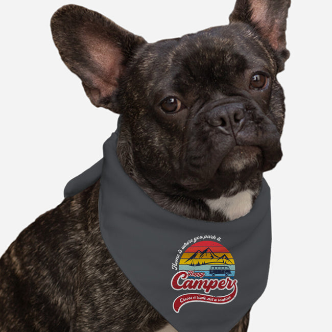 Happy Camper-dog bandana pet collar-DrMonekers