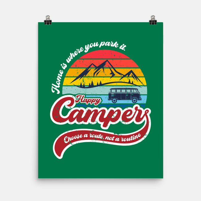 Happy Camper-none matte poster-DrMonekers
