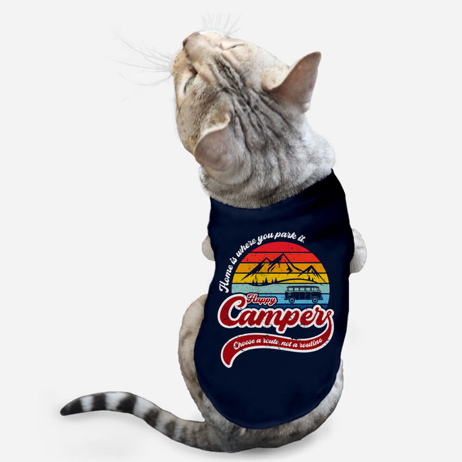 Happy Camper-cat basic pet tank-DrMonekers