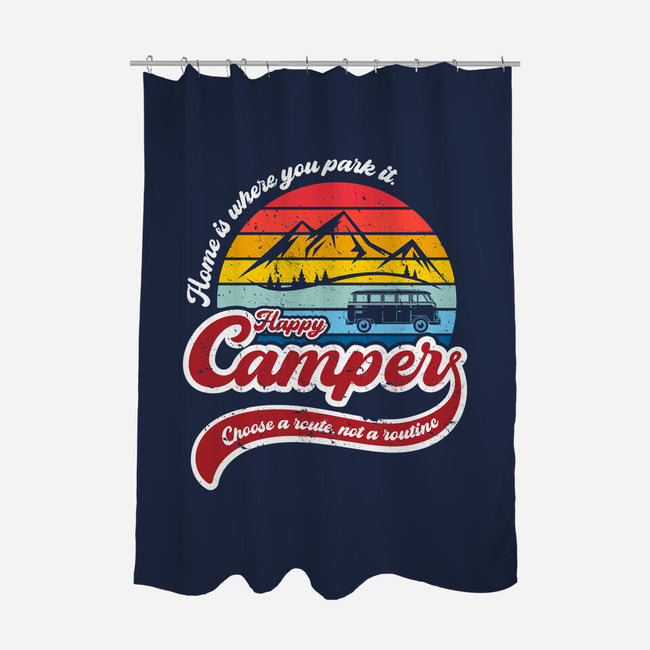 Happy Camper-none polyester shower curtain-DrMonekers