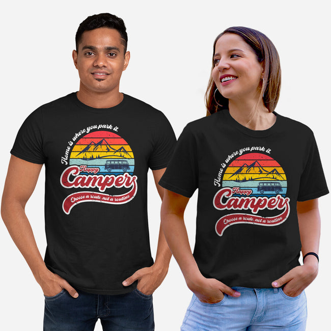 Happy Camper-unisex basic tee-DrMonekers