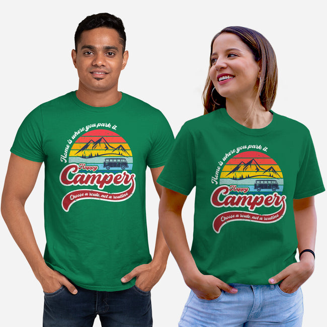 Happy Camper-unisex basic tee-DrMonekers