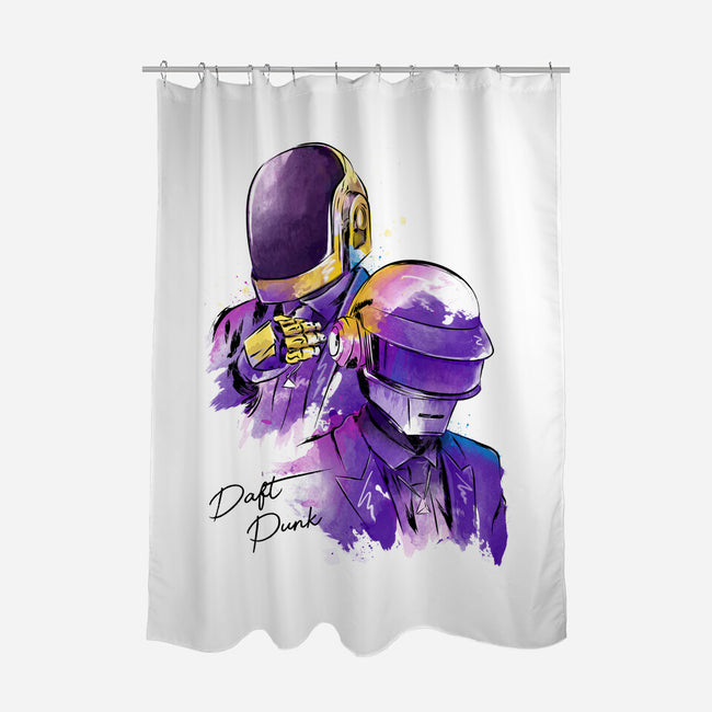 Humans After All-none polyester shower curtain-DrMonekers