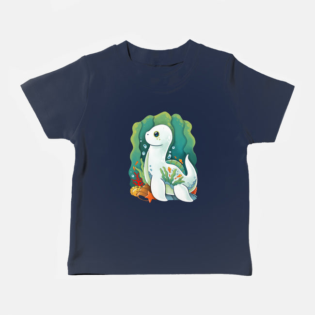 Plesiosaurus-baby basic tee-Vallina84