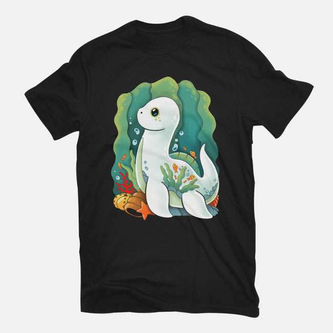 Plesiosaurus-womens basic tee-Vallina84