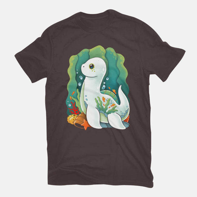Plesiosaurus-womens basic tee-Vallina84