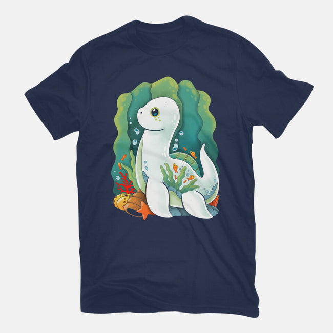 Plesiosaurus-womens basic tee-Vallina84