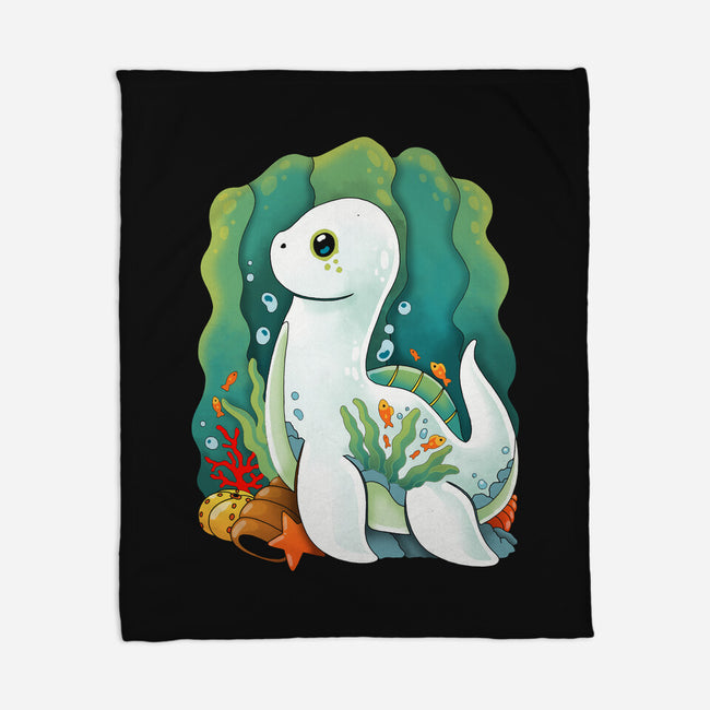 Plesiosaurus-none fleece blanket-Vallina84