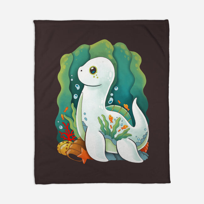 Plesiosaurus-none fleece blanket-Vallina84