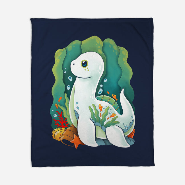 Plesiosaurus-none fleece blanket-Vallina84