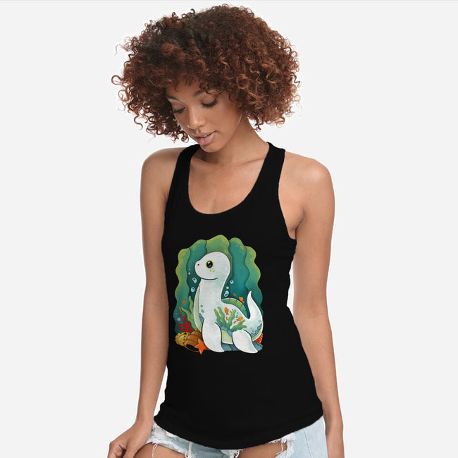 Plesiosaurus-womens racerback tank-Vallina84