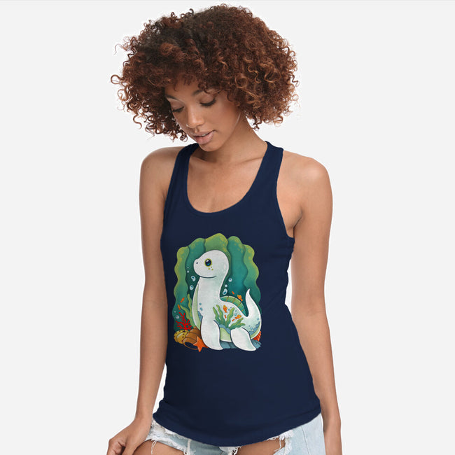 Plesiosaurus-womens racerback tank-Vallina84